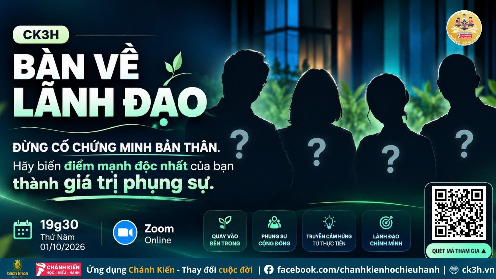 [ZOOM ĐÚC KẾT SÁCH]  BÀN VỀ LÃNH ĐẠO - CK3H