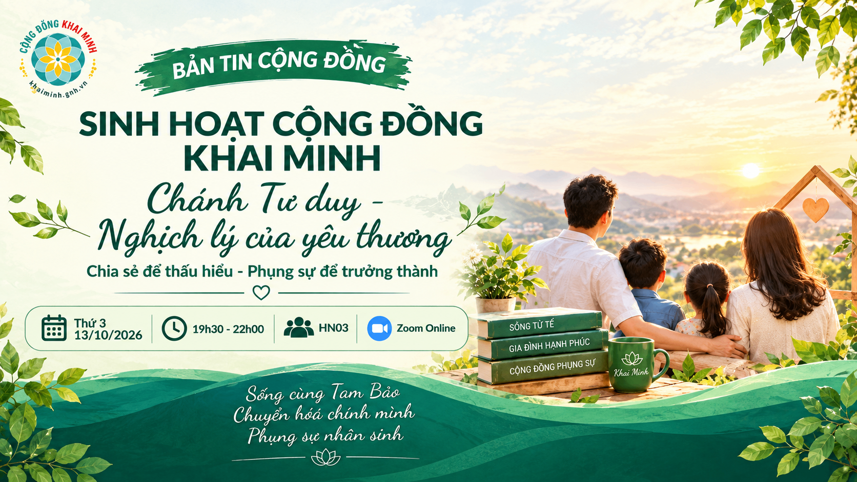 CHIA SẺ ĐỂ THẤU HIỂU, PHỤNG SỰ ĐỂ TRƯỞNG THÀNH