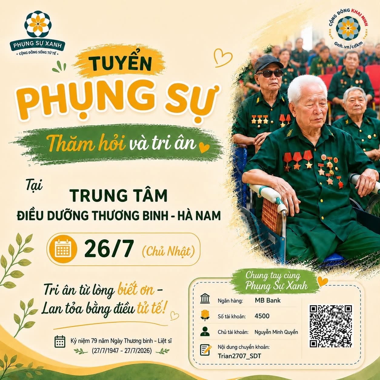💚Thăm Hỏi Và Tri Ân Tại Trung Tâm Điều Dưỡng Thương Binh - Hà Nam