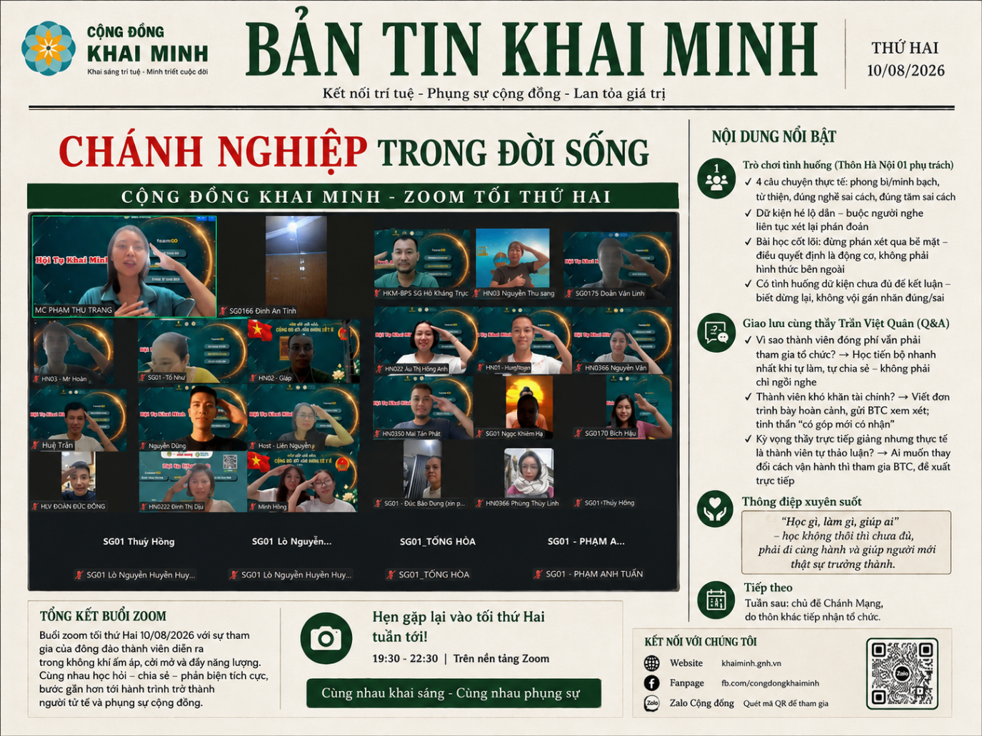 Bản tin Khai Minh| Chánh Nghiệp trong Đời Sống: Một Câu Chuyện, Nhiều Góc Nhìn